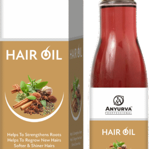 ANYURVA HAIR OIL  Helps To Strengthens Roots ! Helps To Regrow New Hairs Softer & Shiner Hairs  Helps Reduce The Appearance Of Hair Fall 200 ML